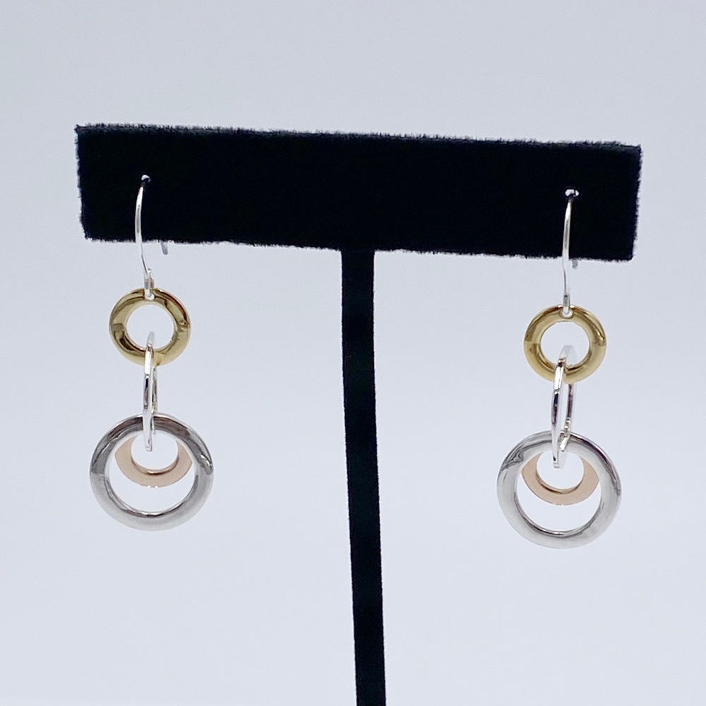 Charles Addison Sterling Silver Dangle Earrings Marked C A Canada 925